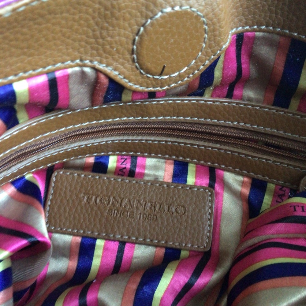 Tignanello hobo/crossbody leather Poppy Iris handbag - Picture 10 of 11